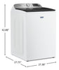 Maytag 6.0 Cu. Ft. Pet Pro Smart Top-Load Washer - White - MTW7205RW | Laveuse intelligente Animal Pet Pro de Maytag à chargement par le haut de 6,0 pi3 - blanche - MTW7205RW
