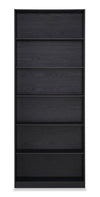 William 31.5\" 6-Shelf Bookcase - Black