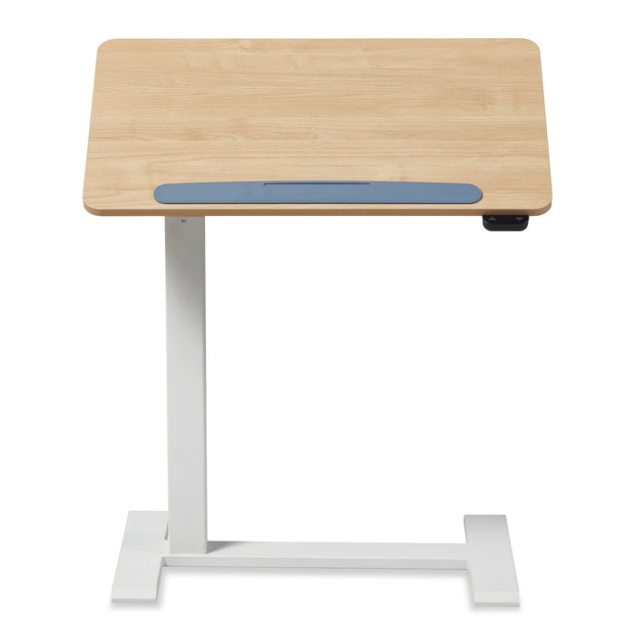 Aaron 26.77\" Portable Lift-Top Office Desk with Adjustable Height - Oak