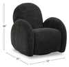 Shay 33" Chenille Fabric Swivel Glider Reclining Accent Chair - Ebony | Fauteuil d’appoint coulissant, pivotant et inclinable Shay en chenille - ebony