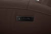 Reign 41.25" Top-Grain Genuine Leather Power Reclining Chair with USB Port - Silverado Chocolate Brown | Fauteuil à inclinaison électrique Reign de 41,25 po en cuir véritable de qualité supérieure avec port USB - brun chocolat Silverado