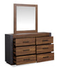 Scott Living Dante Bedroom 6-Drawer Dresser, 60"W x 36"H - Brown | Commode Dante de Scott Living de 60 po (L) x 36 po (H) à 6 tiroirs pour la chambre à coucher - brune