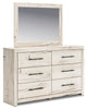 Derekson Bedroom 6-Drawer Dresser, 58.7"W x 36.5"H - Rustic White | Commode de chambre à coucher Derekson de 58,7 po (L) x 36,5 po (H) à 6 tiroirs - blanc rustique