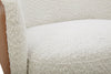 Soho Swivel Accent Chair - Azalea Snow and Dakota Tan | Fauteuil d’appoint pivotant Soho - neige azalée et brun clair Dakota