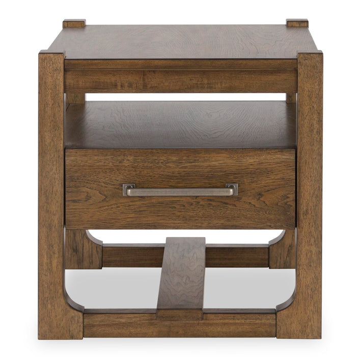 Gideon 24” Solid Wood Country-Style End Table - Brown