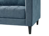 Metro 2-Piece Left-Facing Fabric Sectional with Chaise and Tufted Seat Cushions - Denim Blue | Sofa sectionnel de gauche Metro 2 pièces en tissu avec fauteuil long et coussins de siège capitonnés - bleu denim