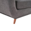 Cosmo 57" Fabric Loveseat with Tufted Back Cushions - Charcoal | Causeuse Cosmo de 57 po en tissu avec coussins de dossier capitonnés - anthracite