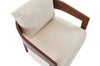 Amor 28.54" Fabric Accent Chair with Wood Arms and Legs - Taupe | Fauteuil d’appoint Amor 28,54 po en tissu avec accoudoirs et pattes en bois - taupe