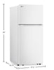 LG 28" 18 Cu. Ft. Garage-Ready Top-Freezer Refrigerator - White - LT18S2100W | Réfrigérateur LG de 18 pi³ et de 28 po à congélateur supérieur qui convient à une installation dans un garage - blanc - LT18S2100W | LT18S21W