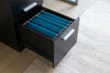 Oscar 47" Reversible Office Desk with Storage – Matte Black | Bureau réversible Oscar de 47 po avec rangement - noir mat