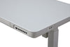 Metro 47.24” Height-Adjustable Office Desk with Storage and USB Ports - White | Bureau Metro de 47,24 po à hauteur réglable avec rangement et ports USB - blanc