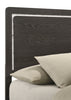 Sable Panel Bed with Headboard & Frame, Dark Grey - Queen Size | Lit à panneaux Sable gris foncé avec tête de lit et cadre de lit - format grand lit