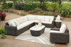 Halifax 4-Piece Outdoor Patio Set with 2 Loveseats, Armless & Corner Chairs, UV & Weather Resistant - Beige/Brown | Ensemble Halifax 4 pièces pour la terrasse à l’extérieur avec 2 causeuses, fauteuil sans accoudoirs et fauteuil en coin - brun et beige