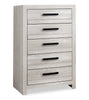 Aspen Bedroom Chest of Drawers, 5-Drawer, 32"W x 49"H - Grey | Commode verticale de chambre à coucher Aspen de 32 po (L) x 49 po (H) à 5 tiroirs - grise