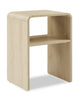 Odin Bedside Nightstand with Storage Shelf, 18"W x 25.75"H - Natural | Table de nuit Odin de 18 po (l) x 25,75 po (H) avec tablette de rangement - naturelle