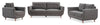 Cosmo 57" Fabric Loveseat with Tufted Back Cushions - Charcoal | Causeuse Cosmo de 57 po en tissu avec coussins de dossier capitonnés - anthracite