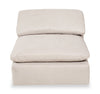 Eclipse Modular 5-Piece Linen-Look Fabric Sectional with Reversible Feather Down Cushions - Linen White | Sofa sectionnel modulaire Eclipse 5 pièces en tissu d’apparence lin avec coussins réversibles en duvet et plumes - blanc lin