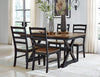 Raven Dining Chair, Ladder-Back - Two-Tone Black & Brown | Chaise de salle à manger Raven à dossier en échelle - deux teintes, noir et brun