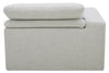 Sky Modular 6-Piece Fabric Power Reclining Sectional with Reclining Armless Chair - Nathan Wheat | Sofa sectionnel modulaire à inclinaison électrique Sky 6 pièces en tissu avec fauteuil sans accoudoirs inclinable - blé Nathan