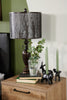 Bean Bronze Table Lamp with Cut-Out Shade