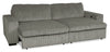 Stratus 108" Faux Fur Fabric Full-Size Sofa Bed with Power Sliding - Fog Grey | Sofa-lit double Stratus de 108 po en tissu de fausse fourrure avec coulissement électrique - gris brouillard