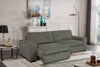 Stratus 108" Faux Fur Fabric Full-Size Sofa Bed with Power Sliding - Fog Grey | Sofa-lit double Stratus de 108 po en tissu de fausse fourrure avec coulissement électrique - gris brouillard