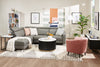 Valentino 3-Piece Left-Facing Genuine Leather Power Reclining Sectional with Adjustable Headrests - Grey | Sofa sectionnel de gauche à inclinaison électrique Valentino 3 pièces en cuir véritable avec appuie-têtes réglables - gris