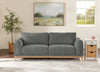 Valley 83.5" Fabric Sofa with Rubberwood Base and Legs - Pewter | Sofa Valley de 83,5 po en tissu avec base et pattes en hévéa - étain