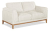 Valley 67.7" Fabric Loveseat with Rubberwood Base and Legs - Sand | Causeuse Valley de 67,7 po en tissu avec base et pattes en hévéa - sable