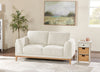 Valley 67.7" Fabric Loveseat with Rubberwood Base and Legs - Sand | Causeuse Valley de 67,7 po en tissu avec base et pattes en hévéa - sable