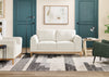 Valley 67.7" Fabric Loveseat with Rubberwood Base and Legs - Sand | Causeuse Valley de 67,7 po en tissu avec base et pattes en hévéa - sable