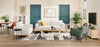 Valley 83.5" Fabric Sofa with Rubberwood Base and Legs - Sand | Sofa Valley de 83,5 po en tissu avec base et pattes en hévéa - sable