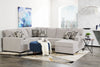 Made in Canada Verona 2-Piece Right-Facing Linen-Look Fabric Sectional with Removable Cushions - Beige | Sofa sectionnel de droite Verona 2 pièces fabriqué au Canada en tissu d’apparence lin avec coussins amovibles - beige