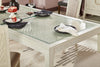 Vida 5pc Dining Set with Table & 4 Chairs, 78"W - Sand | Ensemble de salle à manger Vida 5 pièces avec table de 78 po (L) et 4 chaises - sable