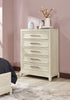 Vida Bedroom 5-Drawer Chest, 38"W x 52"H - Sand | Commode verticale Vida de 38 po (L) x 52 po (H) à 5 tiroirs pour la chambre à coucher - sable