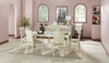 Vida Dining Table with Glass Inserts, 78"W - Sand | Table de salle à manger Vida de 78 po (L) avec incrustations en verre - sable