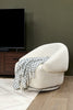 Villa Swivel Accent Chair - Ivory | Fauteuil d’appoint pivotant Villa - ivoire