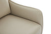Vine 34.6" Leather-Look Fabric Accent Chair with Metal Legs - Taupe  | Fauteuil d’appoint Vine de 34,6 po en tissu d’apparence cuir avec pattes en métal - taupe  | VINETPAC