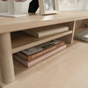 Whitaker Point 59.06" Commercial Grade Reception Hutch with Cubbyholes - Natural Maple|Crédence de réception Whitaker Point de 59,06 po de qualité commerciale avec compartiments ouverts - érable naturel