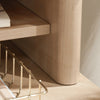 Whitaker Point 59.06" Commercial Grade Reception Hutch with Cubbyholes - Natural Maple|Crédence de réception Whitaker Point de 59,06 po de qualité commerciale avec compartiments ouverts - érable naturel