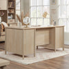 Whitaker Point 65.98" Commercial Grade Executive Office Desk with 5-Drawers & Cabinet - Natural Maple|Bureau de direction Whitaker Point de 65,98 po de qualité commerciale à 5 tiroirs avec armoire - érable naturel