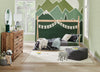 Wolf Platform Tent Bed for Kids, Two-tone White & Natural - Twin Size | Lit plateforme Wolf en forme de tente pour enfants, deux teintes, blanc et naturel - format lit simple