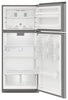 Whirlpool 28" 16.3 Cu. Ft. Top-Mount Refrigerator - Dolos Steel - WRTX5028PM | Réfrigérateur Whirlpool de 16,3 pi³ et de 28 po à congélateur supérieur - acier dolos - WRTX5028PM