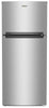 Whirlpool 28" 16.3 Cu. Ft. Top-Mount Refrigerator - Dolos Steel - WRTX5028PM | Réfrigérateur Whirlpool de 16,3 pi³ et de 28 po à congélateur supérieur - acier dolos - WRTX5028PM