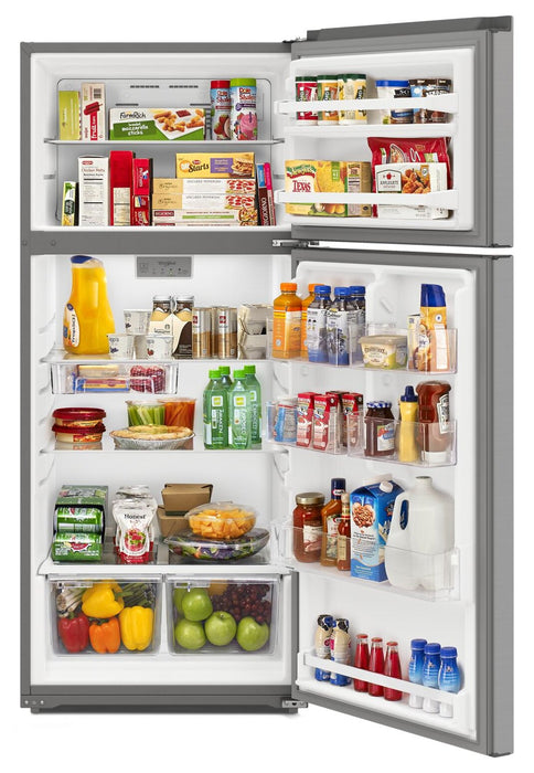 Whirlpool 28\" 16.3 Cu. Ft. Top-Mount Refrigerator - Dolos Steel - WRTX5028PM