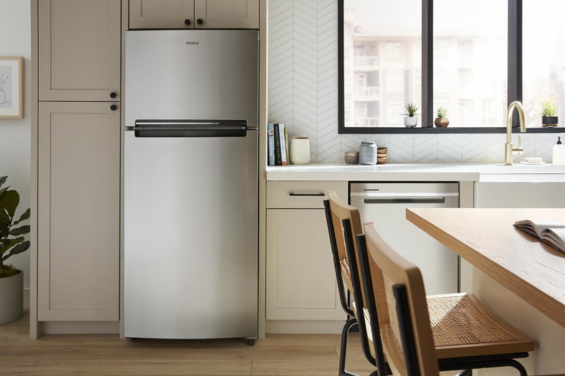Whirlpool 28\" 16.3 Cu. Ft. Top-Mount Refrigerator - Dolos Steel - WRTX5028PM