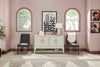 York Dining Chair with Linen-Look Fabric & Nailhead Trim - Grey | Chaise de salle à manger York en tissu d’apparence lin avec bordure de clous décoratifs - grise