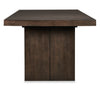 Zelda Dining Table with Pedestal Base, 78-96"W - Espresso Brown | Table de salle à manger Zelda de 78 po à 96 po (L) avec base piédestal - brun espresso
