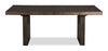 Zelda Dining Table with Pedestal Base, 78-96"W - Espresso Brown | Table de salle à manger Zelda de 78 po à 96 po (L) avec base piédestal - brun espresso