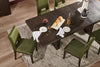 Zelda Dining Table with Pedestal Base, 78-96"W - Espresso Brown | Table de salle à manger Zelda de 78 po à 96 po (L) avec base piédestal - brun espresso